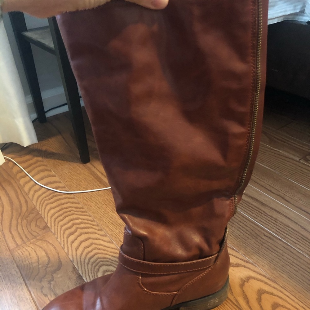 Cognac DV Dolce Vita leather boots, 9